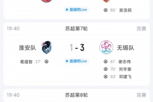 苏超综述：无锡6轮不败距榜首盐城仅1分，镇江6连败仍0分垫底-pb